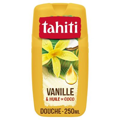 Moisturizing Shower Gel Vanilla & Coconut Oil 250ml - TAHITI (Pack of 6 Pcs)