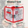 Christmas Ornament Storage Box With Handle 64 Slots Xmas Balls Decorations Container Large Capacity Bag Accesory Organizer