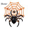 Spider Web Badge Halloween Brooch, Rhinestone Accessories, Holiday Lapel Gothic Style Pins Pin for Jackets Sweaters Coats Scarves Hats Bags