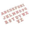 Pink Letter Patches 26 Letters Design Personalized Beautiful Iron On Patches for DIY Repairing Clothes Decoration