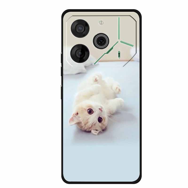 

Soft Covers For Tecno Pova 6 Pro Case Lovely Silicone Painted Cat Protective Case For Tecno Pova 6 Neo Cover Pova 6pro TPU Coque -Tecno Pova 6 Pro