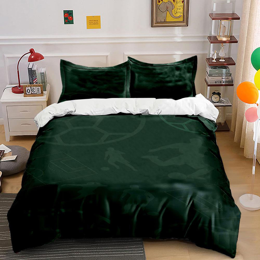 

Silhouettes of soccer players. Bedding sets Duvet cover sets Duvet covers Pillowcases(1 * Duvet Cover 2 * Pillowcases, without duvet insert) 135x200cm