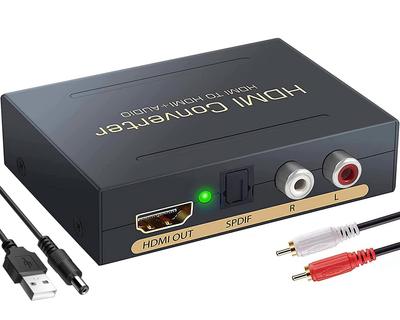 HDMI audio separátor 4K HDLR14 kompatibilní s PS4 PS5 optický digitální audio separátor PC DVD vstup HDMI separátor audio video separátor SPDIF AUX
