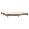Maison Exclusive - Sommier à lattes de lit avec matelas Taupe 200x200 cm Tissu