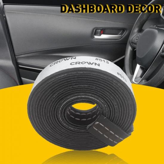 2M PU Leather Car Dashboard Decor Line Sticker Strip Moulding Trim Decorative