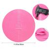 Silicone Cake Mat, 12 Inch Round Silicone Mat, Cake Mat with Measurements, Cake Turntable Mat, Reble Cookie Mat for Rolling Dough, Non-Stick Heat