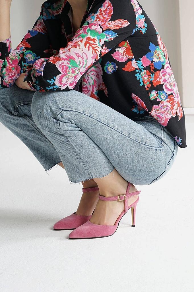 Damenmode, klassische High Heels, Lucia, echtes Wildleder, hellbraune Absatzschuhe