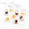 10PCS Miniature Beer Glass Dollhouse Mug Models Fairy Garden Doll House Decor