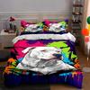 Dog, Colorful, Abstract. Bedding Duvet Cover Sets Duvet Covers Pillowcases Gifts (1 * Duvet Cover 2 * Pillowcases, Without Duvet Insert)