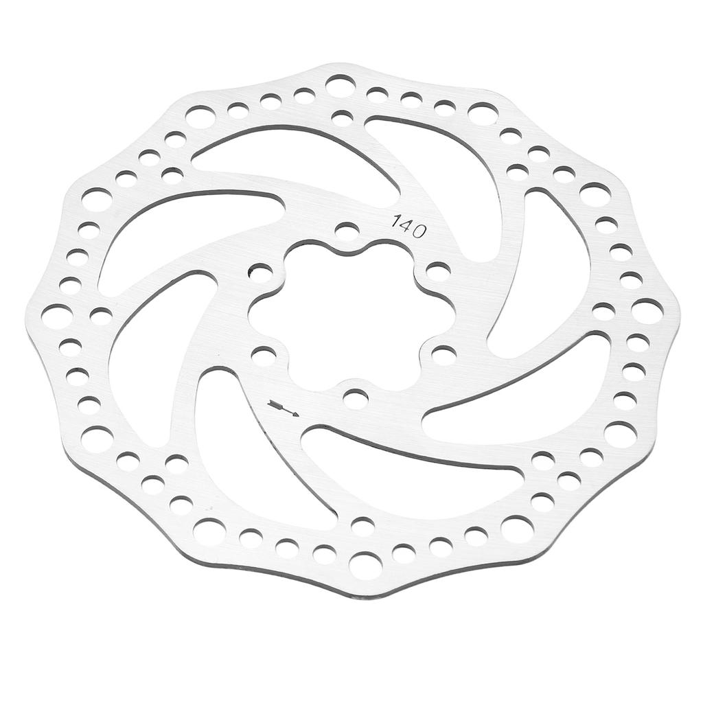 Mountain Bike Disc Brake Rotor Steel 6 Hole Disc Brake Rotor Replacement Parts for Mountain Road Bike Accessories 140mm