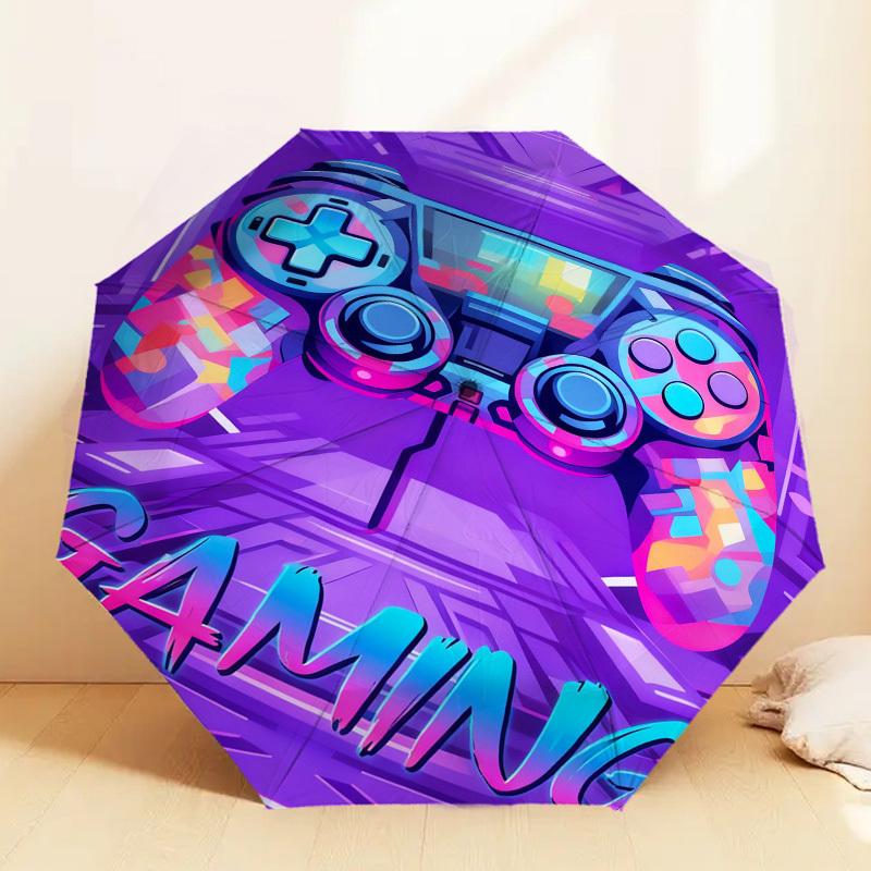 1pc Gamer Controller Pattern Umbrella Design Automatic Opening and Closing Umbrella, High-quality Travel Umbrella, c1128193