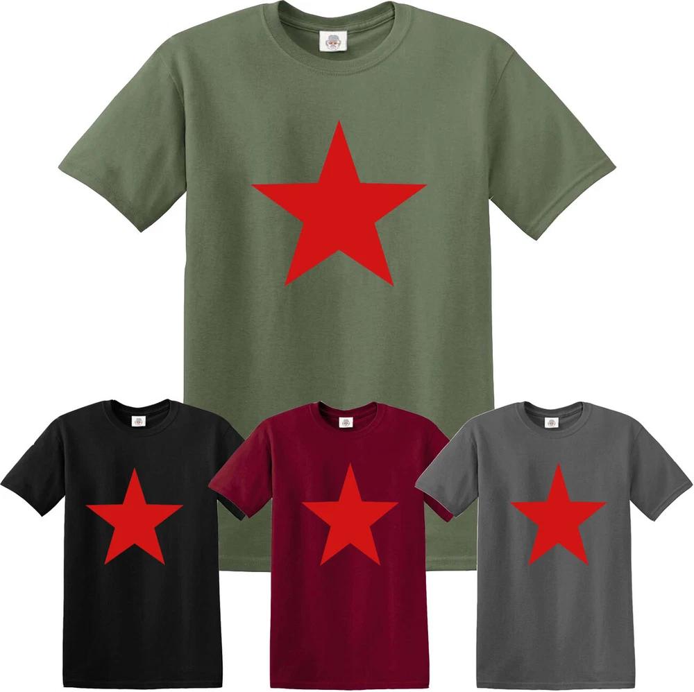 Red star soviet union tshirt che guerra communist ussr cccp revolution tshirt 2XL