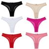 Soft Low Waist Briefs Traceless T-back Panties Fashion Lace Transparent Thongs  Daily Wear