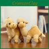 Schattige Cartoon Kameel Pluche Speelgoed Sleutelhanger Zacht Knuffeldier Reisaccessoire