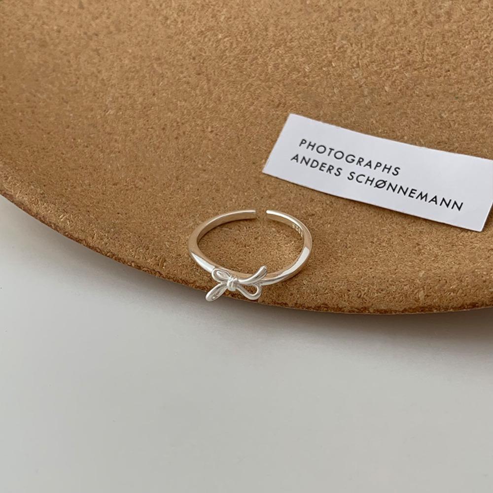 Brushed Plain Ring, Female Niche Light Luxury, High Sense, Irregular Index Finger Ring, Can't Lose Color, Ring Tide