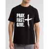 Pray Fast Give Lent Ash Wednesday Unisex T-Shirt Unisex T-Shirt