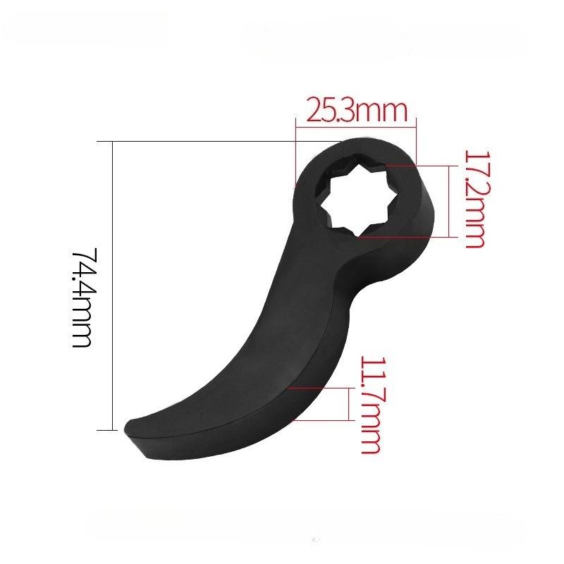 

Angle Type Half Axle Disassembly Tool,Drive Pry bar Adapter used for Open-end Wrenches,Disassembling Axles Repair Tool A