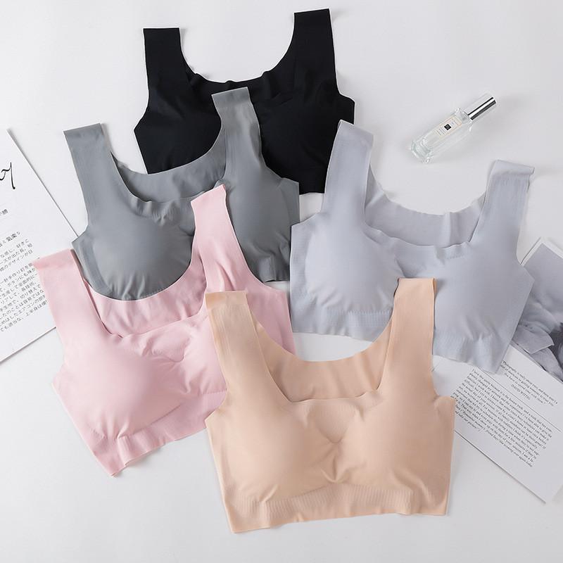 Yoga Sports Bra For Women Nylon Wireless Full Coverage With Shock Absorption For Active Wear