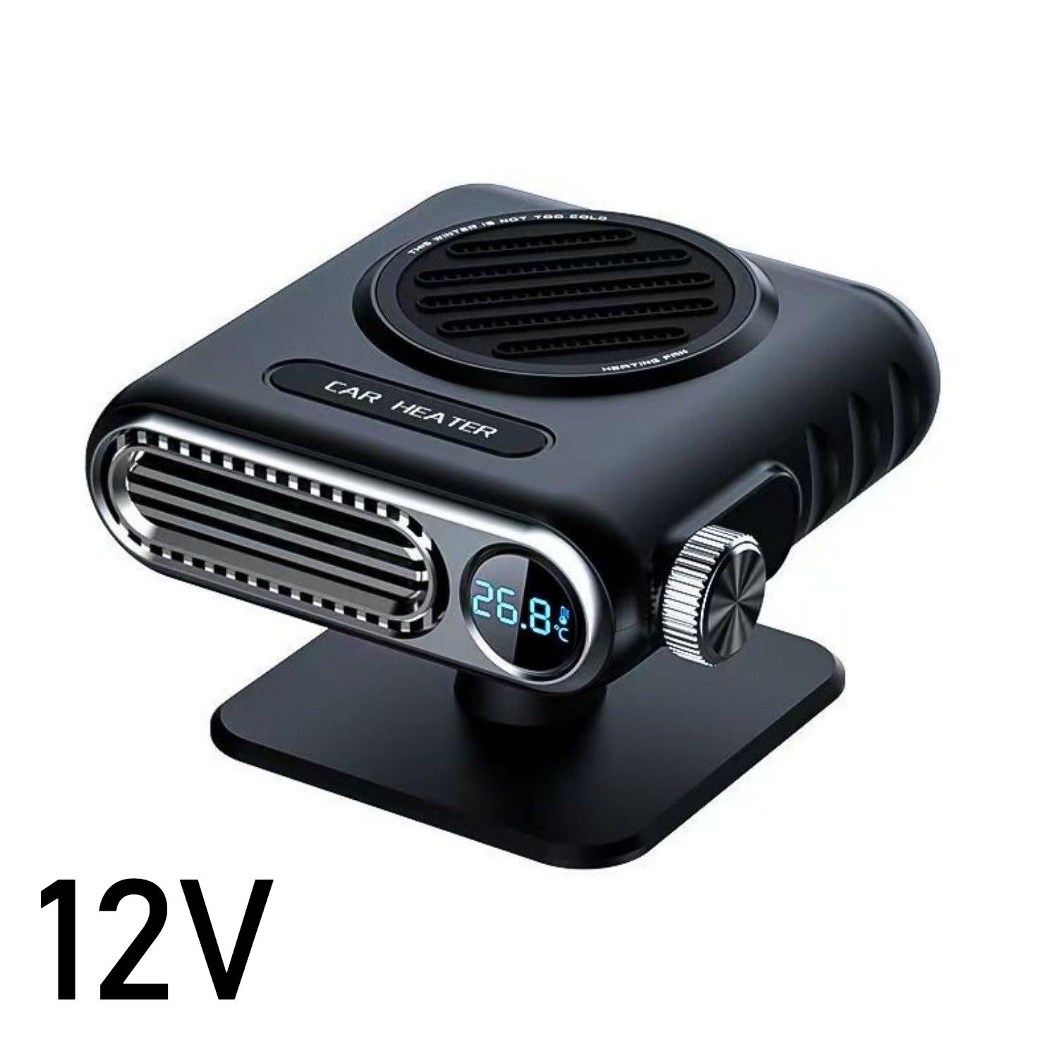 12V/24V Display Temperature Car Heater Portable Defogger Defroster Heater Fan 150W Dryer Windshield Defogger Accessories