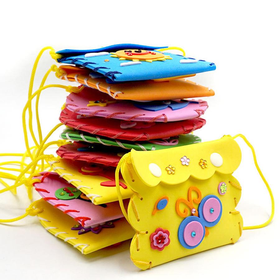 5/10pcs DIY Handmade Material Kit for Coin Purse EVA Adhesive Sewing Splicing Art Felt Supplies Gift for Handicraft Lovers XJM