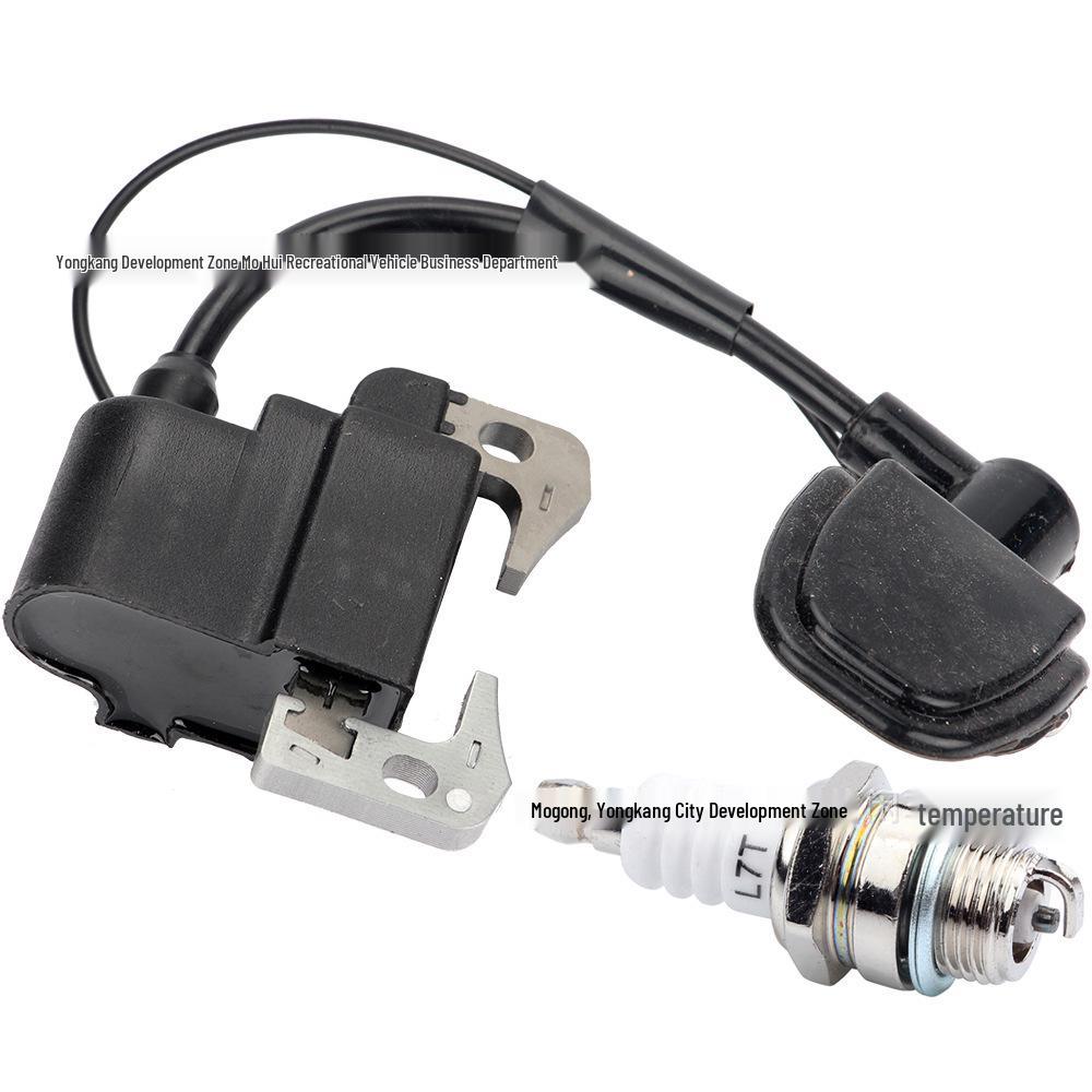 47/49CC Mini Motorcycle Ignition Coil with L7T Spark Plug for Off-Road ATV Beach Buggy 40-6