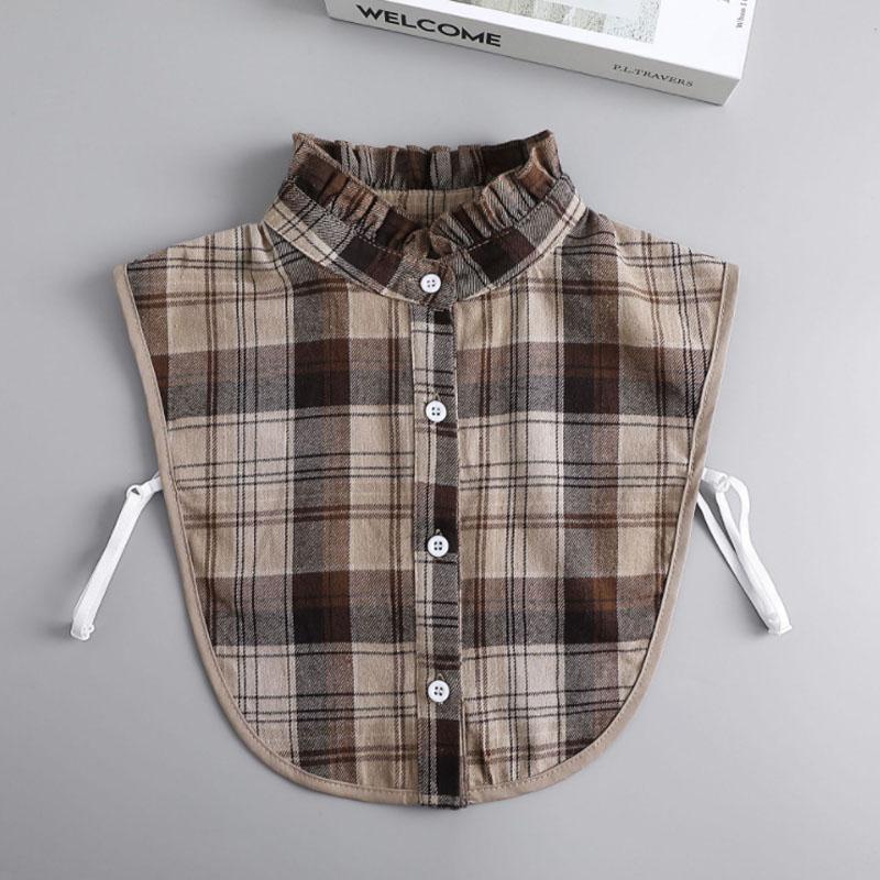 White Lapel Fake Collar Neck Decorative Chiffon Cotton Chocker Women Detachable False Collar Shirt Doll Lace Ladies Half Shirt