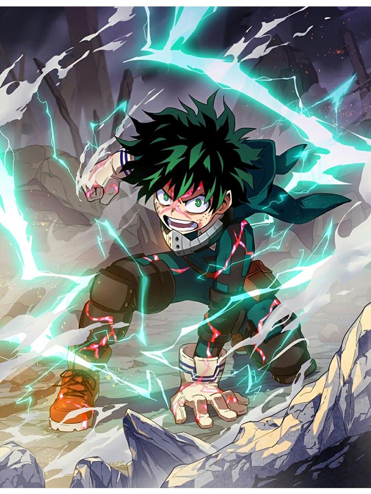 Japan Manga My Hero Academia Deku Poster Canvas Painting BNHA Midoriya Izuku Wall Picture For Living Room Home Decoration