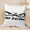 Classic No fFear Cushion Cover Short plush Doublesided Print Square Throw Pillow Covers Sofa Home Cushion Decor