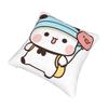 Cute Panda Bear Bubu Dudu Pillowcase Printing Polyester Cushion Cover Decoration Pillow Case Cover Bedroom Square 18''