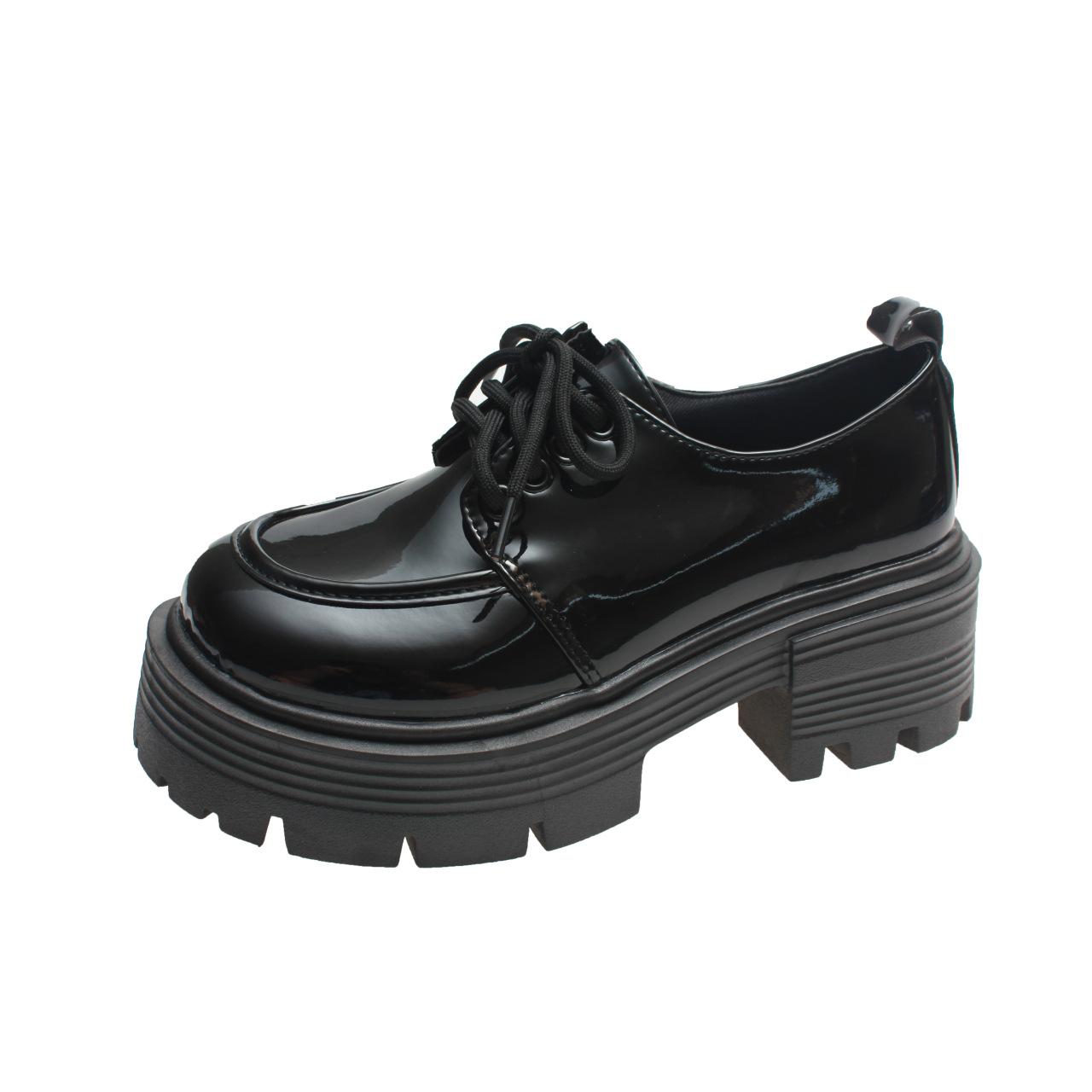 

Platform British style small leather shoes for women s spring and autumn 2024 new Japanese skirt design sense niche Mary Jane single shoes 39