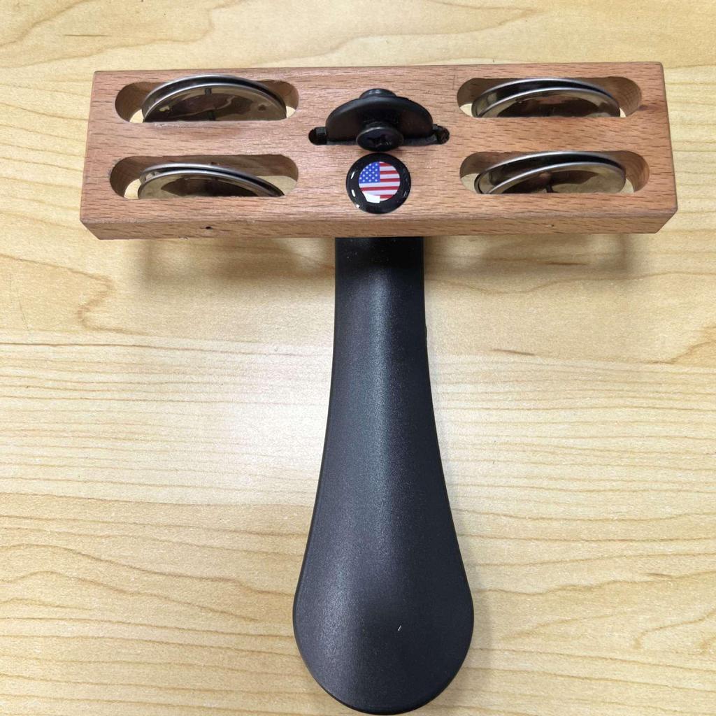 Fuß-Stomp Fersen-Tamburin und Glocken Perkussions-Begleiter