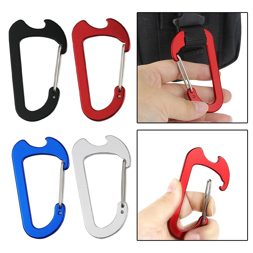 Easy To Carry Aluminum Carabiner Keychain Buckle Outdoor Gear