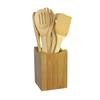 6X/Set Bamboo Utensil Kitchen Wooden Cooking Tools Spoon Spatula Mixing Hot Sale