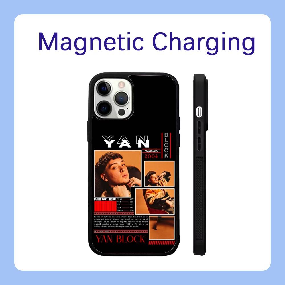 Yan Block 111 444 Rapper with Magsafe Phone Case For iPhone 17,16,15,14,13,12,Pro,Max,Plus Magnetic Wireless Charge Cover