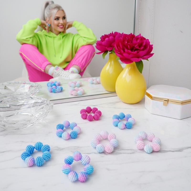 5 stk Sæt Stressaflastning Finger Angst Ringe Til Kvinder Mænd Justerbar Sensorisk Pigget Perle Afslapning Beroligende Fidget Finger Massager