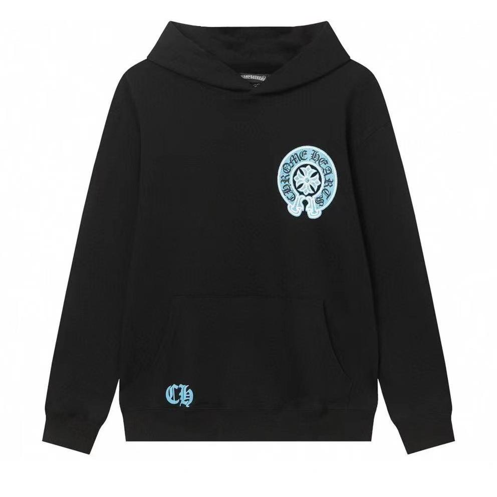 852 CHROME HEARTS 2025 Autumn and Winter New Plus Size Classic Style Logo Hooded Sweatshirt, Suitable for Couples to Wear