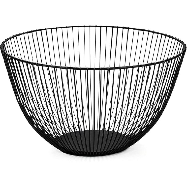 HOMQUEN Fruit Basket, Fruit Bowl, Metal Wire Fruit Basket for kitchen, Fruit Bowl for Kitchen Counter, Basket for Fruits, Vegetables, Breads, Snacks,