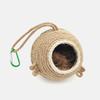 Parrot Nest, Coconut Shell Bird Nest, Pepperwood Ladder Nest, Bird Nest, Pet Supplies, Toy, Hamster Nest