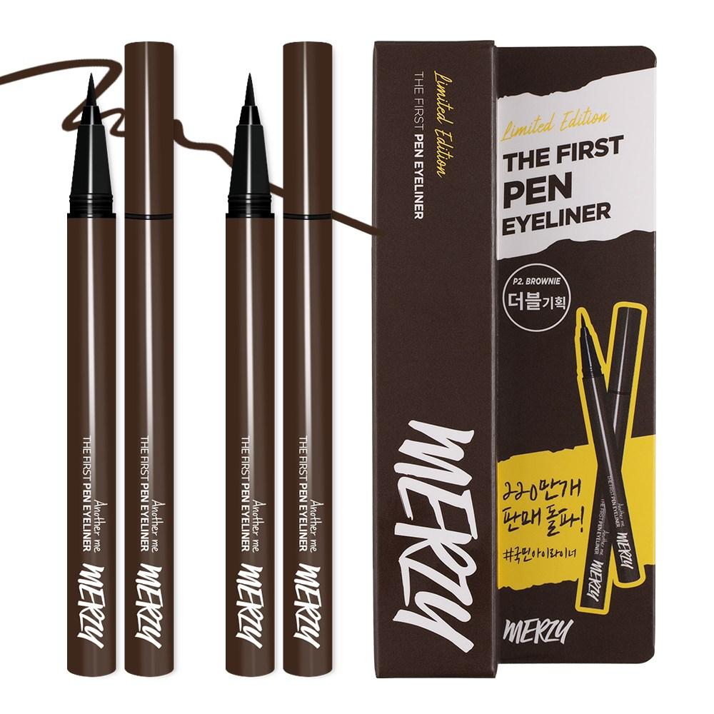 Merge the First Pen Eyeliner 0,5g, Brownie, 2 Stück