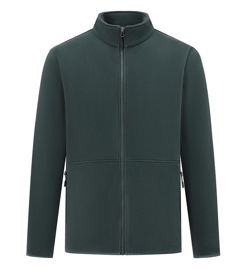 

Men s Double-Sided Fleece Windproof Jacket: Thick, Warm, Stand-Up Collar for Autumn & Winter S