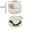 Niedlicher Bär Plüsch Auto Taschentuchbox Tragbares Weiches Quadratisches Design zum einfachen Nachfüllen und Ästhetischen Charme Autoinnenraumzubehör