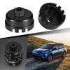 Universal Aluminum 14 Flutes 64.5mm Oil Filter Wrench Cap Housing Tool Remover for Toyota Lexus Rav4 Allion Auris Corolla Axio