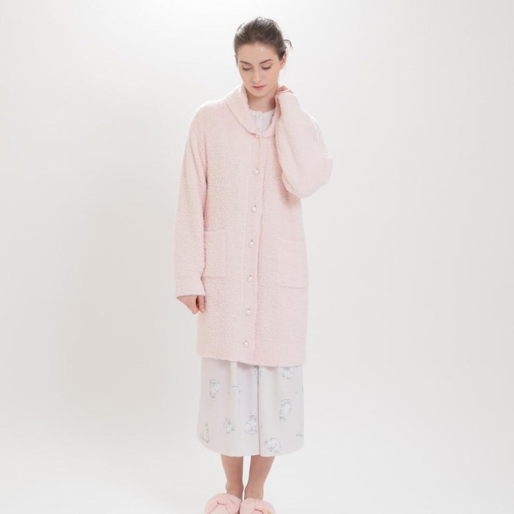 Narue Ivory Mole Knit Ribbon Cardigan Women's Robe/Gown