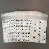 Cute 50Pcs Sealed Bag Transparent Cover Photoelectric Card Photo Card Organizer Self-adhesive Storage Bag ID Card