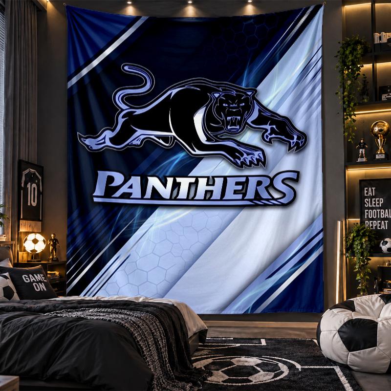 Arazzo da Appendere alla Parete Stampa Penrith Panthers Tessuto per Soggiorno Camera da Letto Decorazione per la Casa