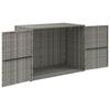 VidaXL Garden Storage Cabinet Grey 100x55.5x80 Cm Woven Resin 319869