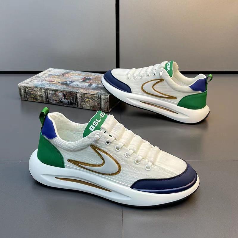 Herrenschuhe Frühling neu atmungsaktive Eisseide Mesh Schuhe trendige vielseitige Dad Schuhe weiche Sohle Sport und Freizeit