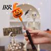 Pumpkin Lantern Glow Stick Halloween Party LED for Kids, Spooky Ghost Flashing Light Lighted Up Rod with Spring Holiday Favors Decoration