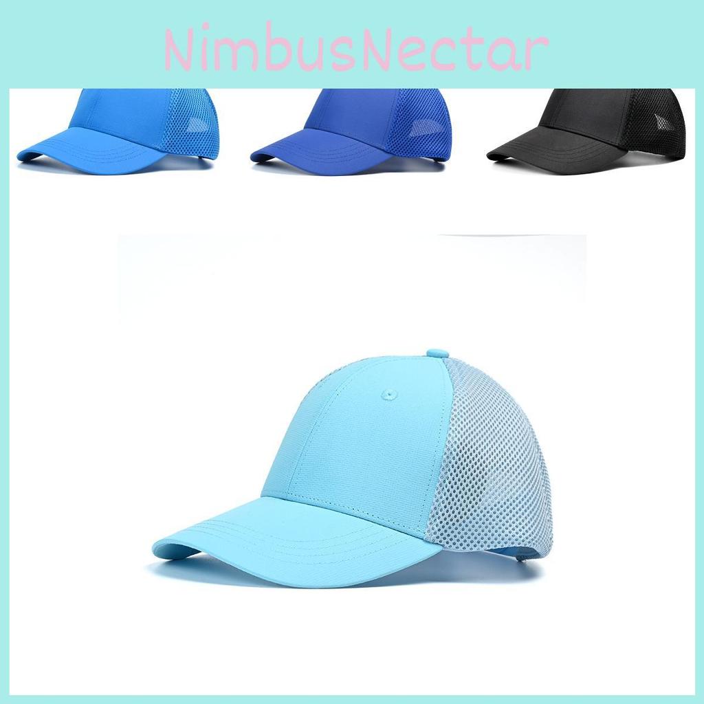 Summer Baseball Cap Men Women Solid Sunshade Breathable Outdoor Sport Hat Riding