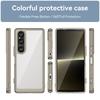 For Sony Xperia 1 VI Phone Case WANLONFENG XC Series TPU Acrylic Cover with Tempered Glass (Big Lens Hole)